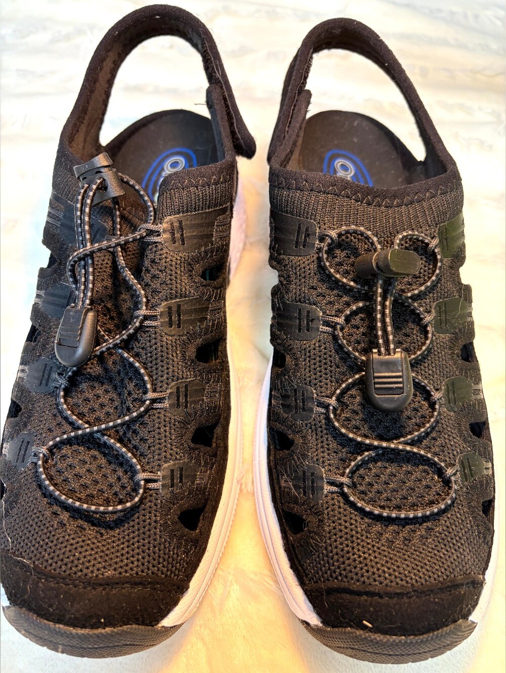 Women's Orthopedic Athletic Shoe w/ Velcro Ankle Strap and Bungee Lacing